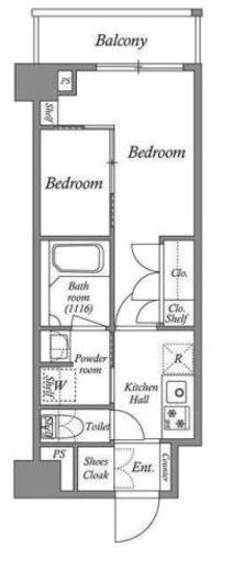 ACPレジデンス亀戸　708号室　間取り