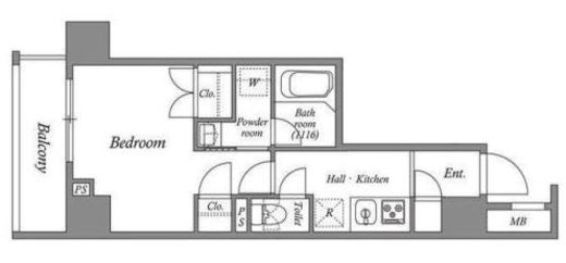 ACPレジデンス亀戸　801号室　間取り