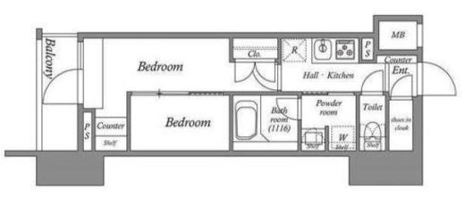 ACPレジデンス亀戸　804号室　間取り