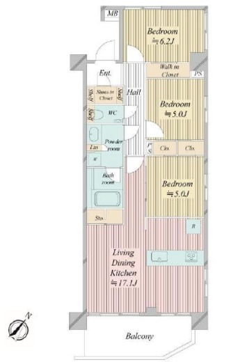 N-stage船堀　207号室　間取り