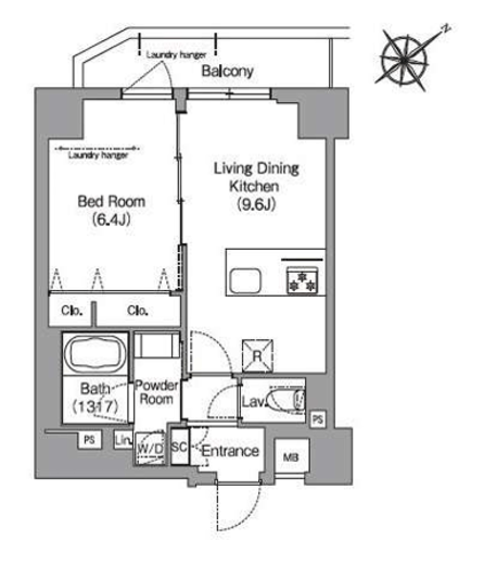 HF押上レジデンス　412号室　間取り