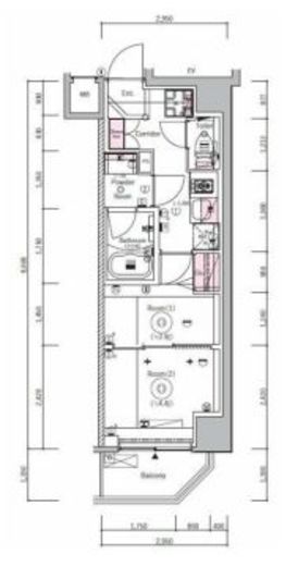 SYFORME IRIYAⅡ (シーフォルム入谷2)　703号室　間取り