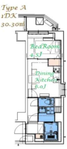 スプランディッド大島　201号室　間取り
