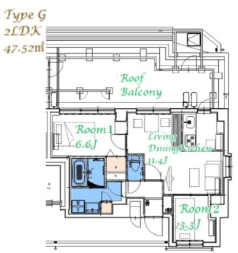 スプランディッド大島　902号室　間取り