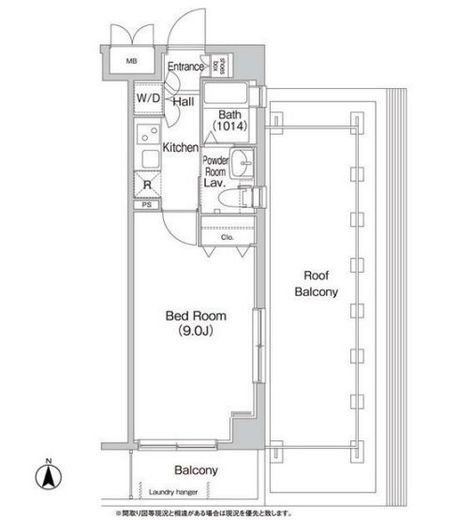 コンフォリア墨田立花　701号室　間取り
