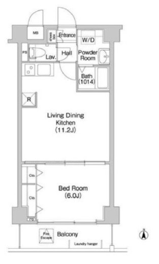 コンフォリア墨田立花　705号室　間取り