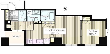 パークコート・ジオ永田町　306号室　間取り