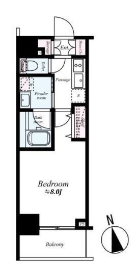 ジーベック両国　604号室　間取り