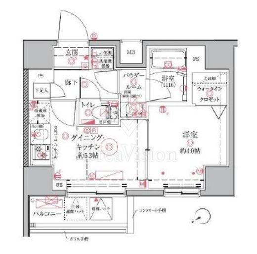 クレイシア門前仲町ザ・レジデンス　805号室　間取り