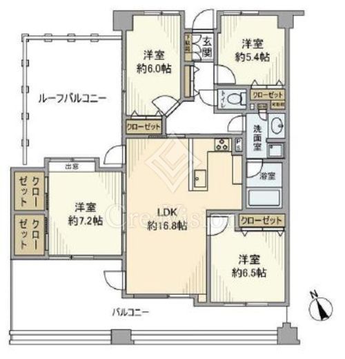 アクシアガーデン南砂　1007号室　間取り