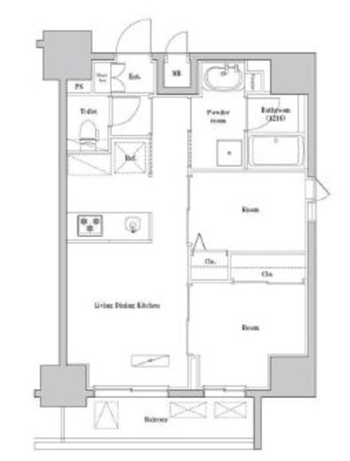 SPコート両国　302号室　間取り