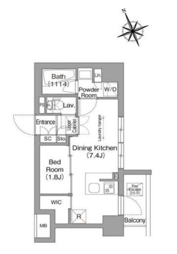 コンフォリア東葛西　311号室　間取り