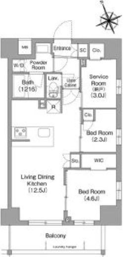 コンフォリア東葛西　608号室　間取り