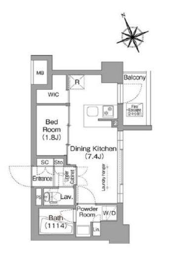 コンフォリア東葛西　610号室　間取り
