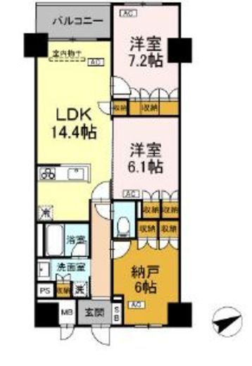 サンジョイアゼロ　104号室　間取り