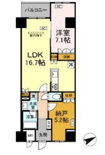 サンジョイアゼロ　106号室　間取り