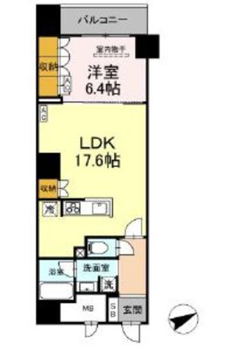 サンジョイアゼロ　204号室　間取り