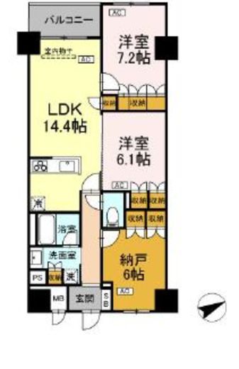 サンジョイアゼロ　205号室　間取り