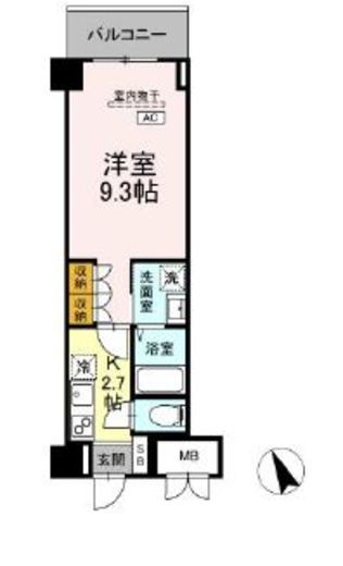 サンジョイアゼロ　218号室　間取り