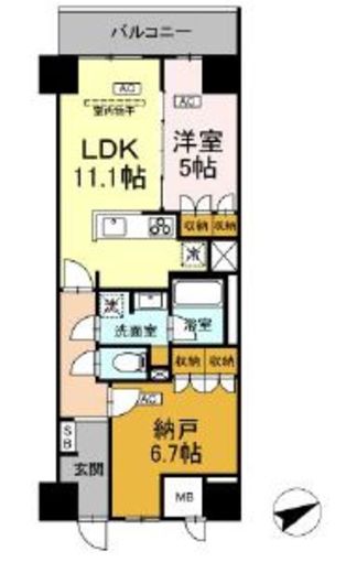 サンジョイアゼロ　613号室　間取り