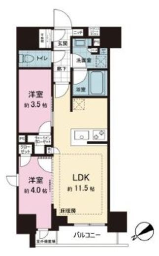 ザ・ライオンズミレス蔵前　601号室　間取り