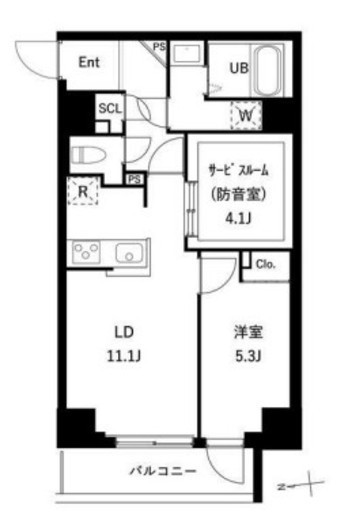 GRAN PASEO上野御徒町 (グランパセオ上野御徒町)　502号室　間取り