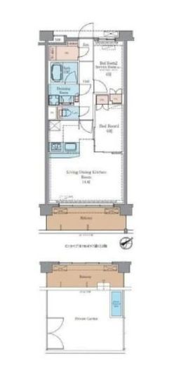 ラグゼナ平井ノース　107号室　間取り