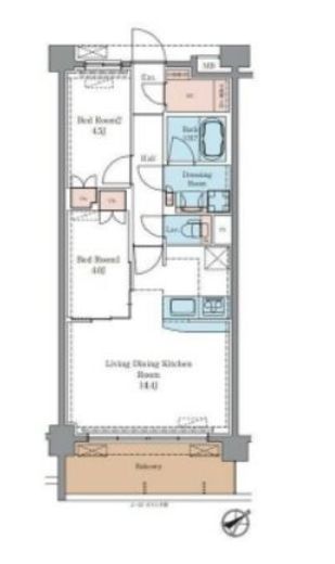 ラグゼナ平井ノース　309号室　間取り