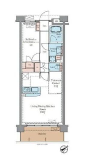 ラグゼナ平井ノース　507号室　間取り