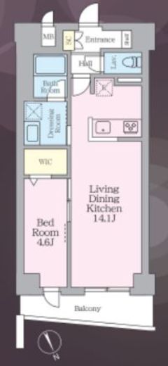 ラグゼナ平井サウス　304号室　間取り