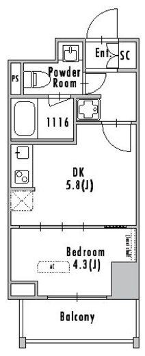 GRAN PASEO浅草入谷 (グランパセオ浅草入谷)　1302号室　間取り
