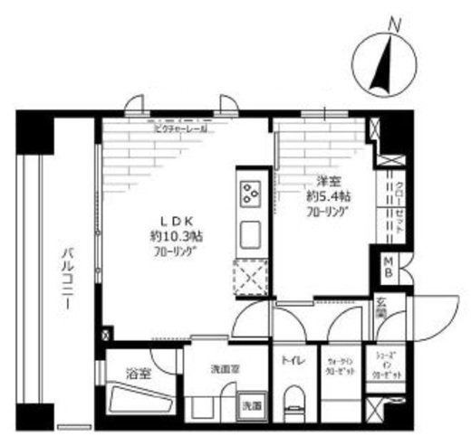 ステージグランデ錦糸町　504号室　間取り