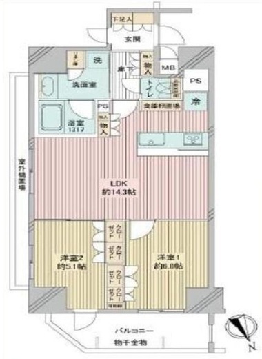 プレシス浅草雷門　203号室　間取り