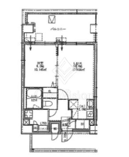 S-RESIDENCE押上パークサイド (エスレジデンス押上パークサイド)　501号室　間取り