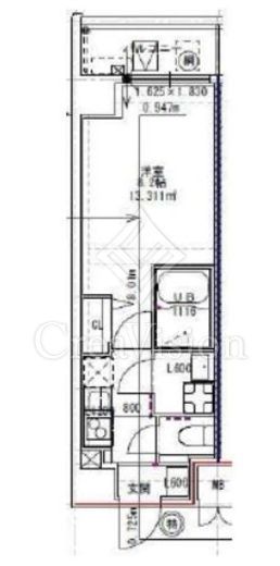 S-RESIDENCE押上パークサイド (エスレジデンス押上パークサイド)　201号室　間取り
