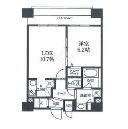 S-RESIDENCE押上パークサイド　503号室　間取り