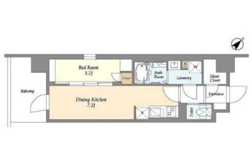 グランカーサ平井　804号室　間取り