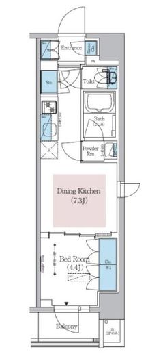 アーバネックス新御徒町駅前　803号室　間取り