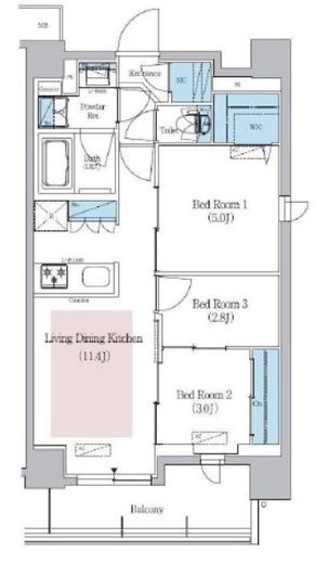 アーバネックス新御徒町駅前　1002号室　間取り