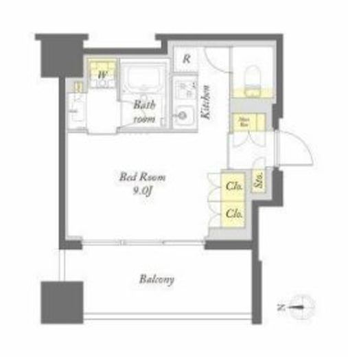 プライムメゾン錦糸町　1004号室　間取り