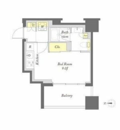 プライムメゾン錦糸町　1104号室　間取り