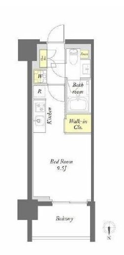 プライムメゾン錦糸町　502号室　間取り