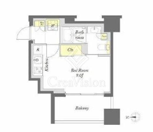 プライムメゾン錦糸町　805号室　間取り