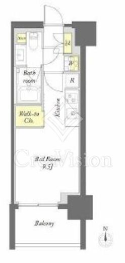 プライムメゾン錦糸町　907号室　間取り