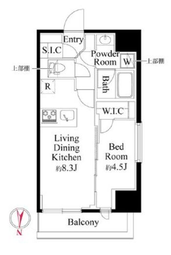CLK南千住　702号室　間取り