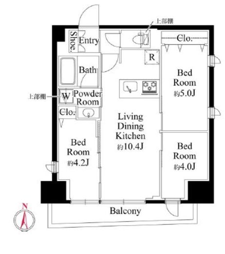 CLK南千住　703号室　間取り