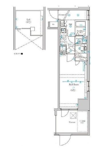 グランシアタワー亀戸　101号室　間取り