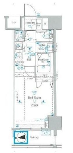 グランシアタワー亀戸　1211号室　間取り
