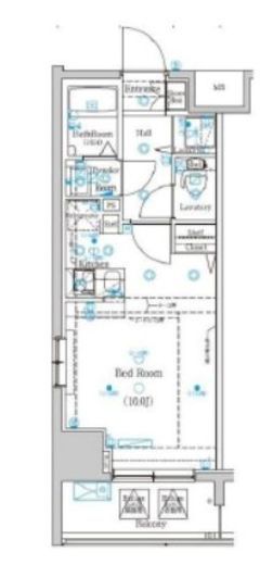 グランシアタワー亀戸　304号室　間取り