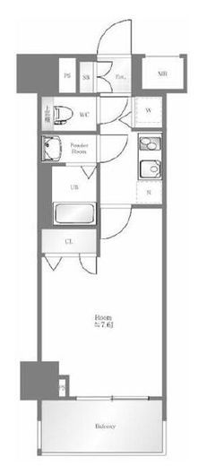 グランシアタワー亀戸　806号室　間取り